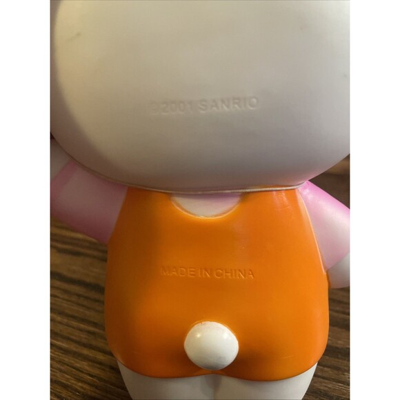 Vintage Hello Kitty Bubble Bath Decanter Pink Orange Plastic 7.75” Tall 2001 - Picture 2 of 6